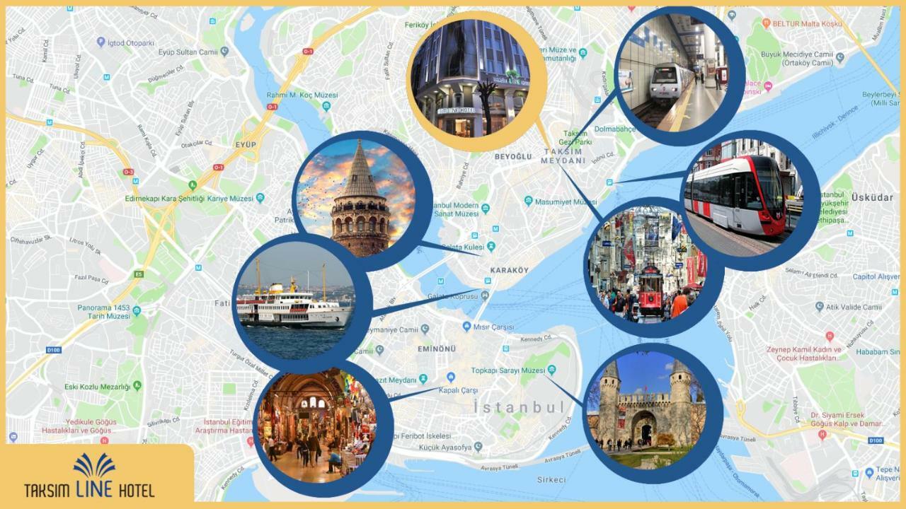 Taksim Line Hotel Istanbul Ngoại thất bức ảnh